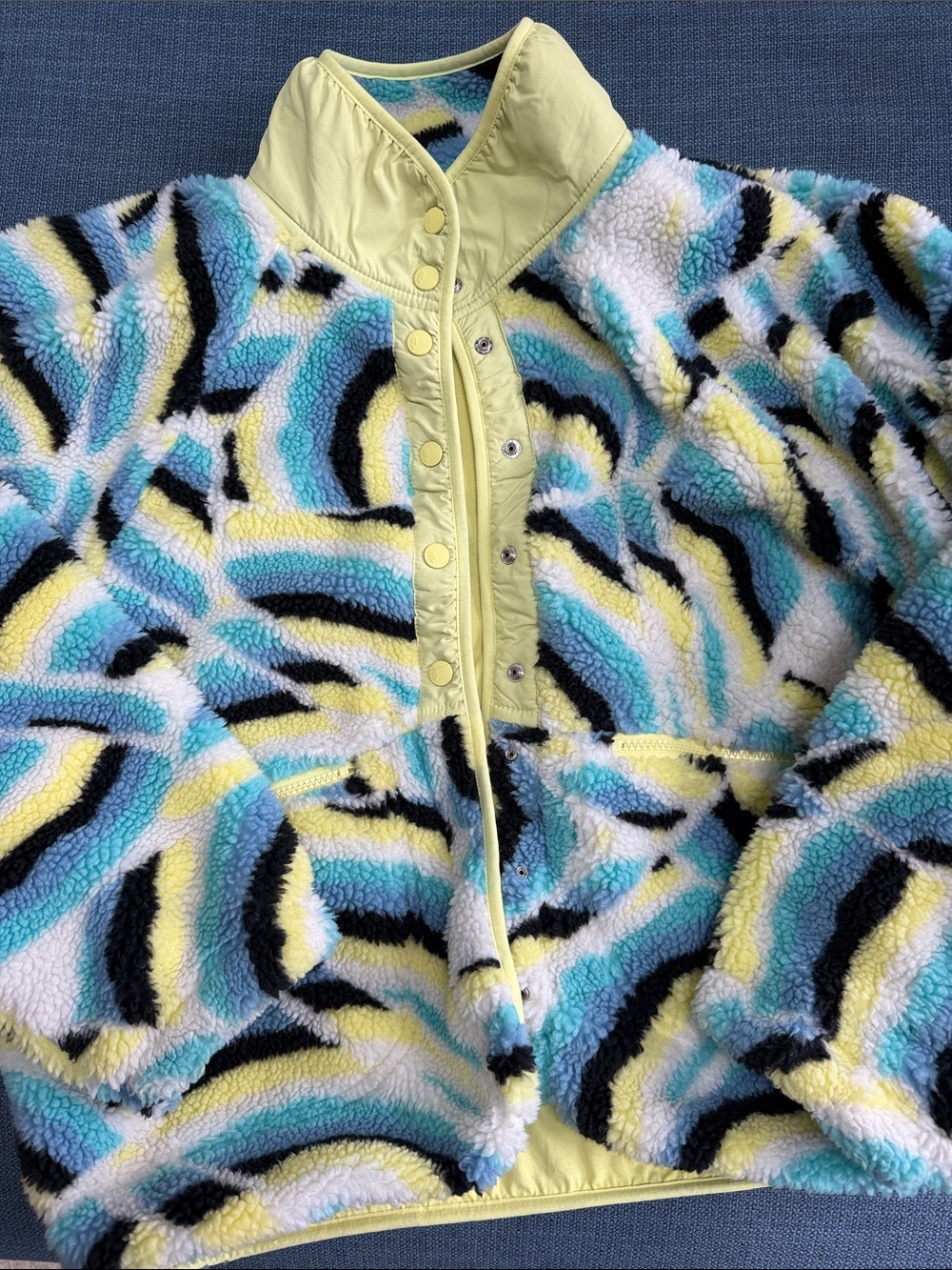 Free People Movement Hit The Slopes Printed Fleece Jacket